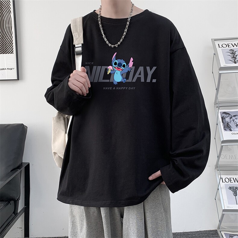 控48重磅230g纯棉长袖t恤男大码圆领卫衣打底衫TX3173-P28,男装T恤,电商A040