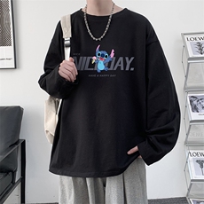 控48重磅230g纯棉长袖t恤男大码圆领卫衣打底衫TX3173-P28，男装T恤，电商A040