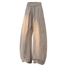 白底美式宽松条纹撞色拼接休闲裤休闲百搭K25619-P40，男装休闲裤，星座717