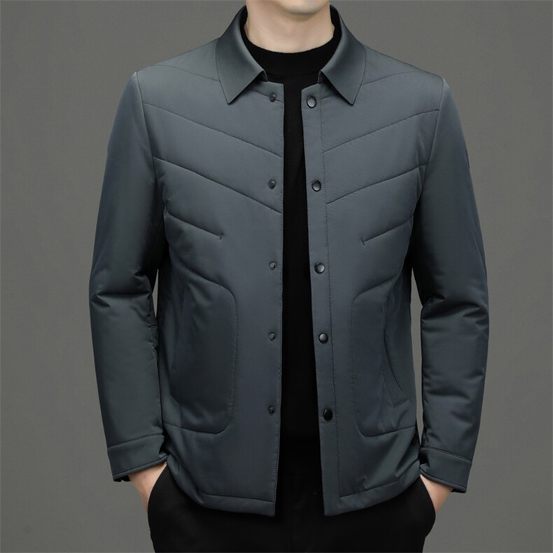 中年男新款冬季加厚棉服爸爸冬装短款棉衣外套 ZL18399-P175图片