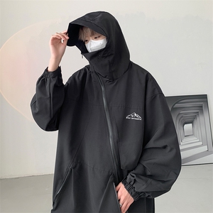 8XL-M 特大码春季Cityboy宽松冲锋衣夹克男女上衣外套男JK1310P85图片