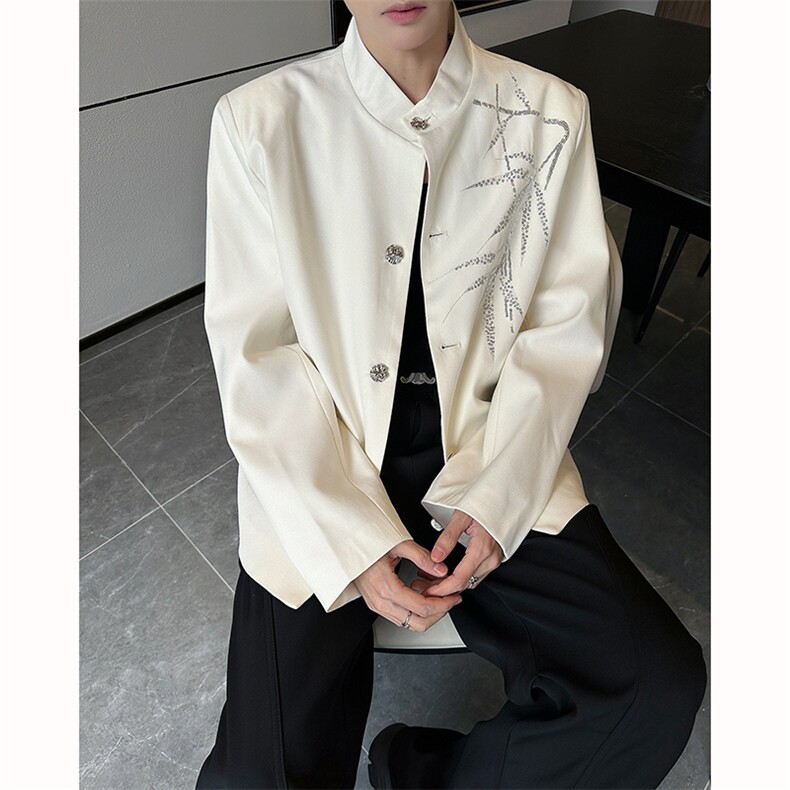 25重工设计感珠片刺绣礼服西服外套XZ117-P138,男装西服,电商B288