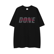 白底23新款夏季时尚百搭宽松字母印花100棉短袖T恤T1173P25控38，男装T恤，电商A247-1