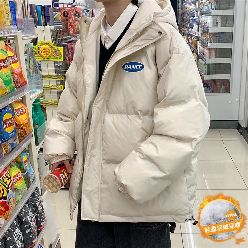 港风冬季新款连帽羽绒服男潮宽松印花字母新YR6139P225控298,男装羽绒服,电商A268A