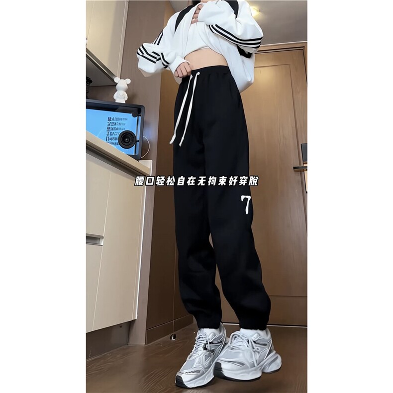 xz116-k1087-p40-控58新款宽松拼接束脚休闲裤,男装休闲裤,星座116