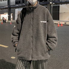 大码M-3XL羊羔绒外套男冬季加厚潮牌ins2021新款服W2266-P47，男装棉衣，星座512-4