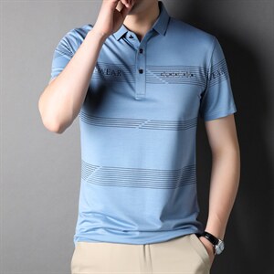 夏季新款男士翻领短袖t恤中年有领男装上衣服休闲POLO衫，男装T恤，电商B212（原钱塘6029）