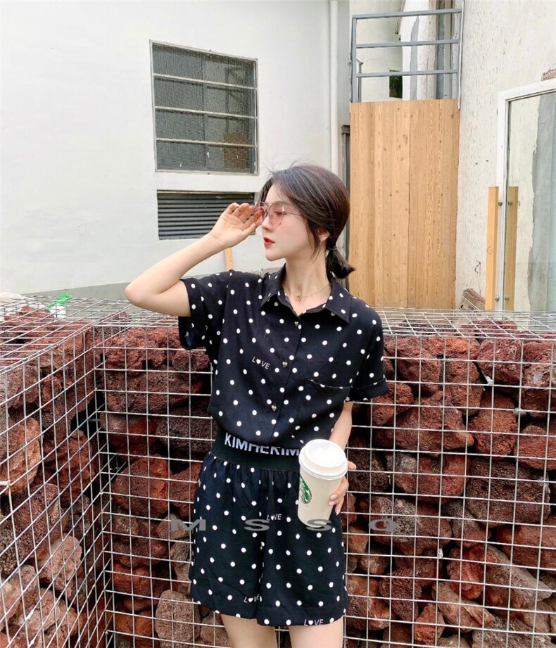 圆点连体短裤，女装，玛纱思琪