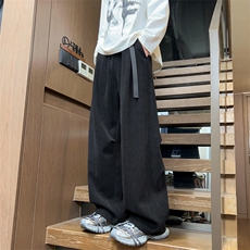 360g重磅雪尼尔麦穗纹提花纹理感大码休闲裤男K24064-特P38控75，男装休闲裤，电商A001-1