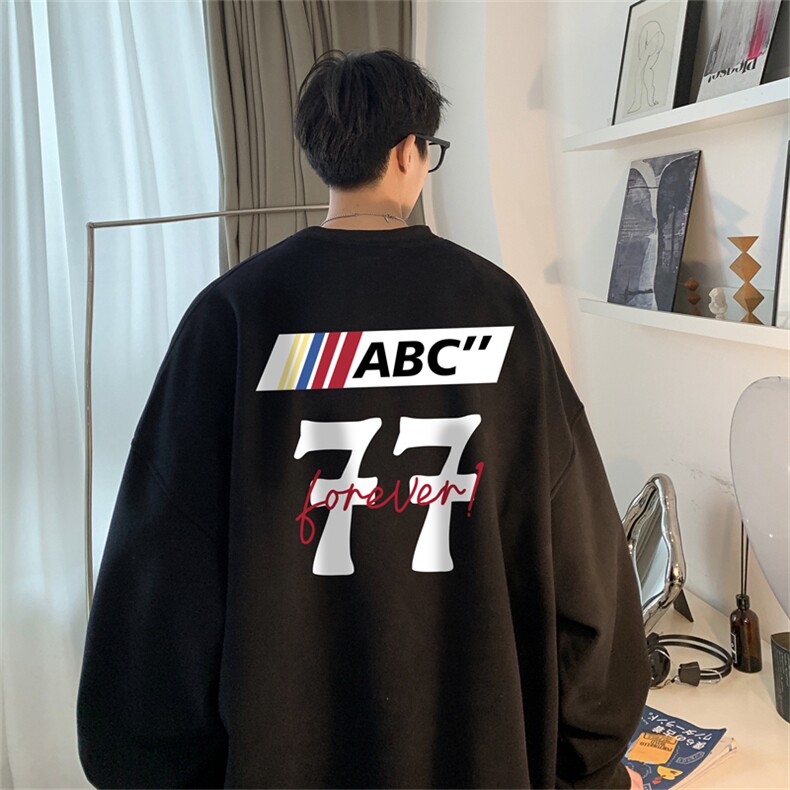 秋季新款320G华棉圆领卫衣面布棉WH2484-P35控58，男装卫衣，电商B370