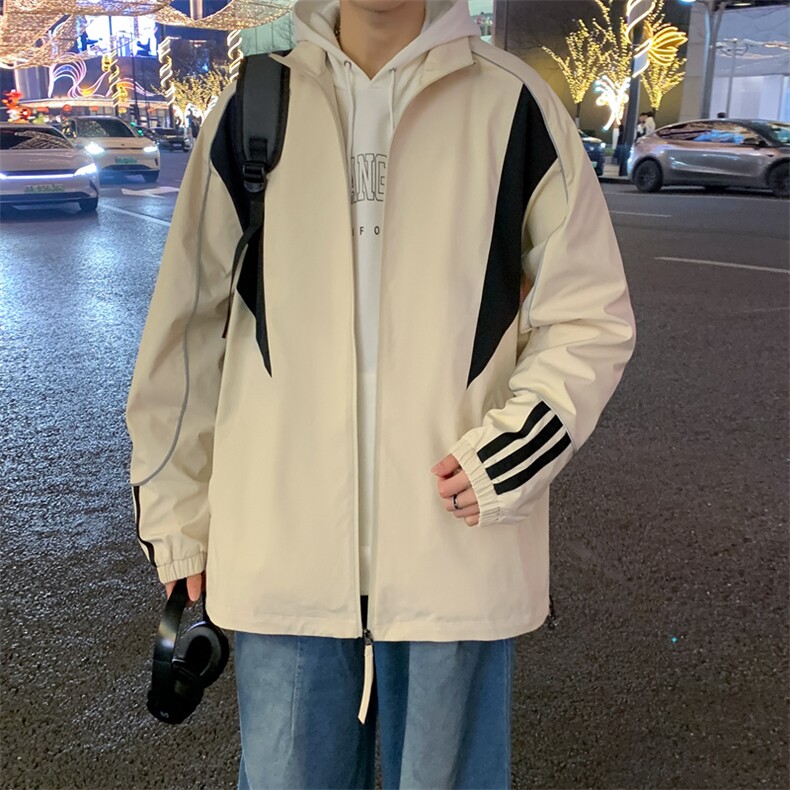 春季新款中性风三防户外夹克男立领冲锋衣外套DSA157B-JK1563-P65图片