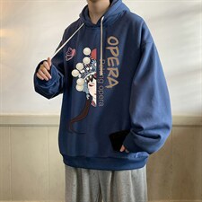 纯棉连帽卫衣男大码运动帽衫宽松薄WY2161-P35加绒款-P40，男装卫衣，电商A040