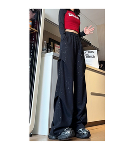 满天星美式高街阔腿卫裤垂坠感高级感工装裤504-K853-P45图片