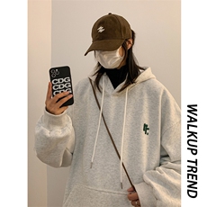 数据爆卫衣男中性风港风宽松刺绣秋季外套416B-1-WY679-P55限78，男装卫衣，星座416B-1