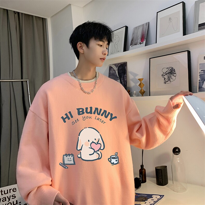 控78 假两件毛衣男大码加绒针织衫男毛线衣M80314-P55  加绒P70图片