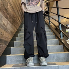 休闲裤男士韩版潮流高街帅气百搭夏季2024新款ins长裤K5258-P39，男装休闲裤，星座412-2