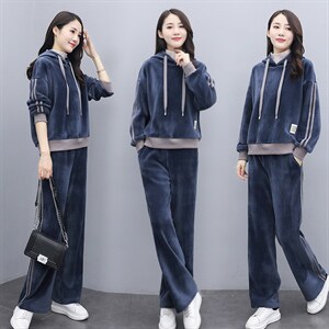 2025秋冬季时尚休闲运动套装连帽两件套,女装运动套装,凯瑟曼