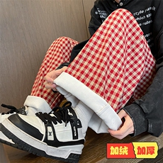 红白格加绒款