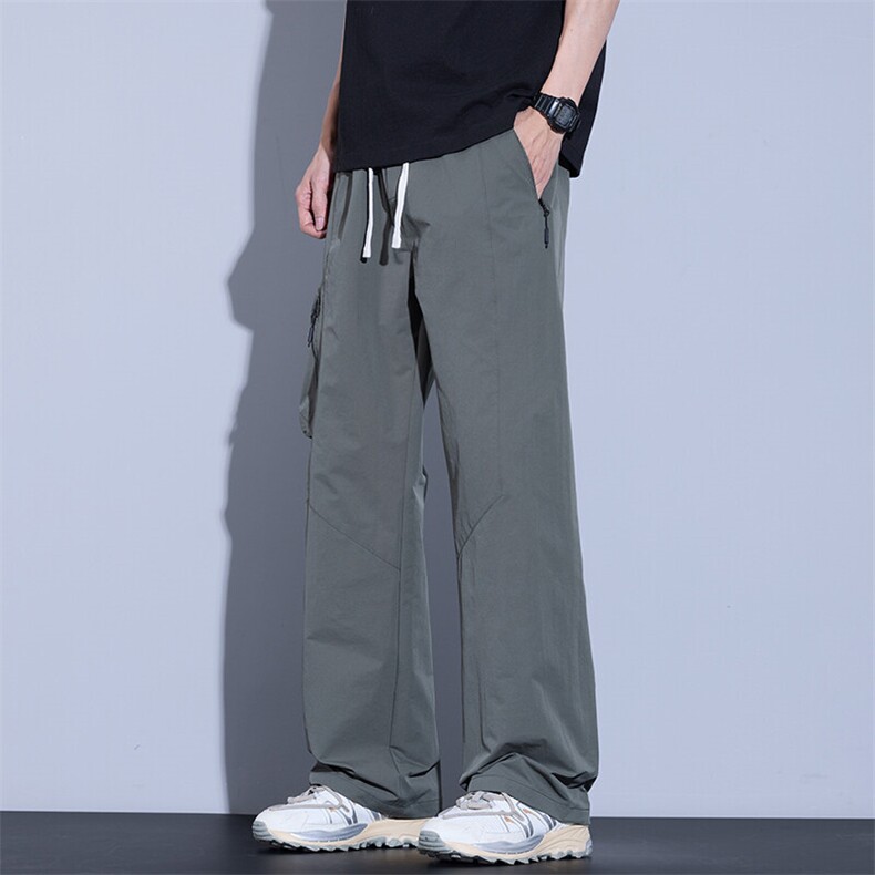 工装裤男潮牌宽松直筒2025新款多口袋青少年男士休闲裤Z2533-P50图片