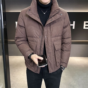 皮羽绒服男冬季2024新款立领帅气加厚防风防寒B240-YR69010-P215图片