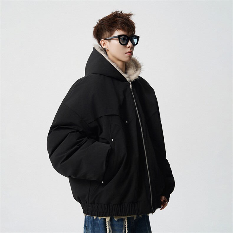 冬季派克服毛领棉衣男宽松百搭机能工装加厚棉服外套sy2615-P128,男装棉衣,星座610B-1