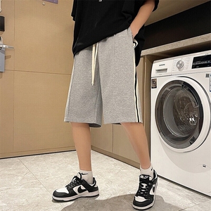 K7010-特P35休闲时尚侧边条纹短裤男夏季薄款宽松直筒休闲短裤图片