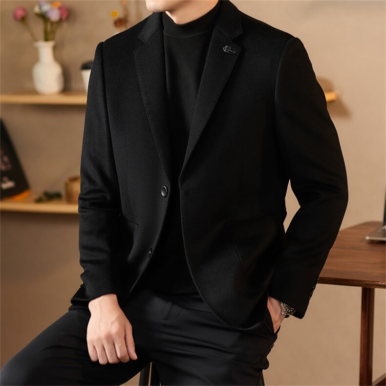 【罗蒙专版】主推高端男装手工全绵羊毛双面呢西服外套,男装西服,钱塘723