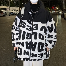 高品质2024冬季加厚棉服立领宽松潮牌大码保暖休闲外套33351P105，男装棉衣，电商A086