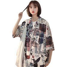 2024夏季新款情侣港风宽松百搭短袖衬衫A158-CS612-P45控58，男装衬衫，电商A158-1