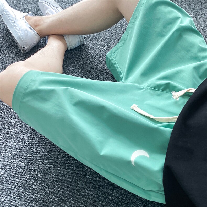 DK39055-P15 港风休闲短裤男士大码运动五分裤男中裤男马裤图片