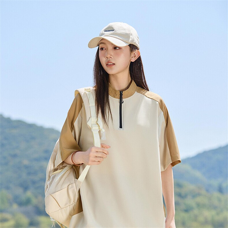 美式运动短袖T恤女士夏季2025新款潮流宽松上衣A406T6065特P35,男装T恤,星座309（原A406）