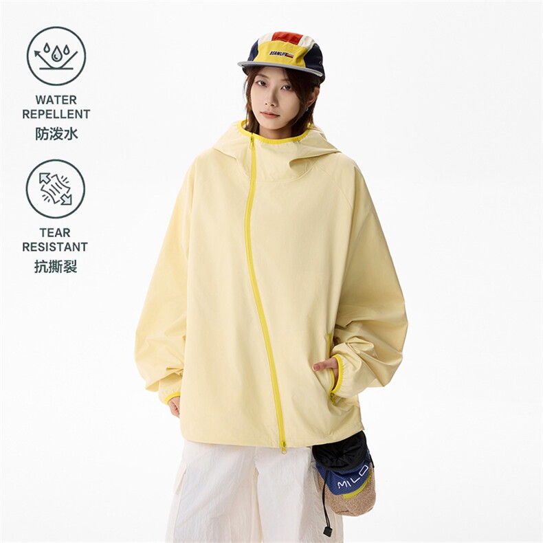 防水冲锋衣夹克韩系工装连帽户外登山服男女款C61320-TP4589,男装夹克,电商A102