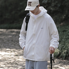 防晒衣男韩版潮流纯色文艺帅气2024夏季新款ins宽松外套W4798-P36，男装防晒衣，星座412-3