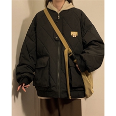 冬季2025新款港风男棉衣棉服青少年情侣装冬装中性外套S273-P118，男装棉衣，电商A233-1