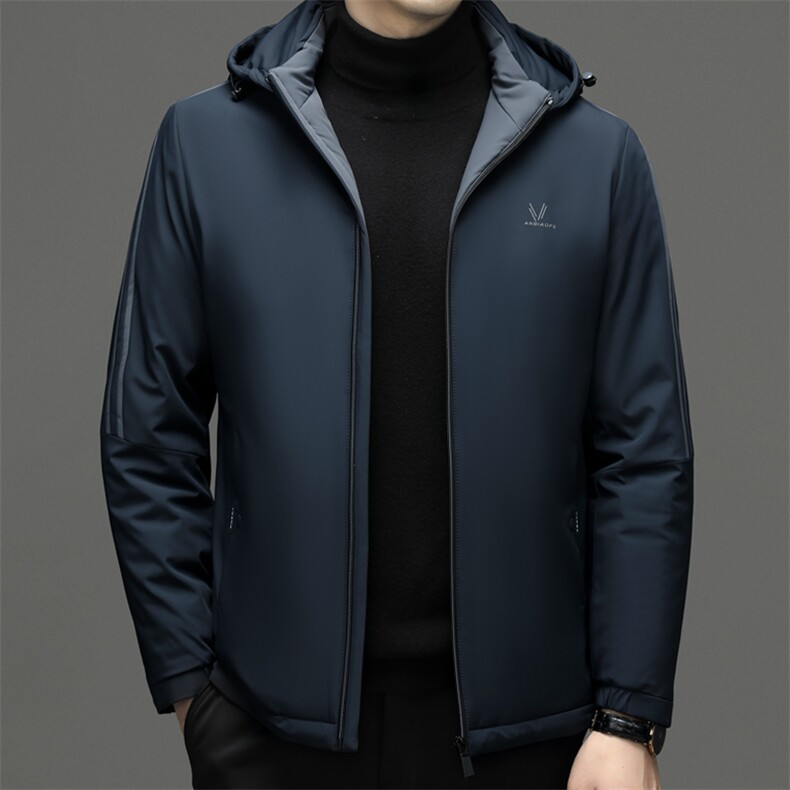 CSYR89679钱塘2020-2中年男士冬季厚款新款连帽百搭羽绒服P225,男装羽绒服,钱塘207-2