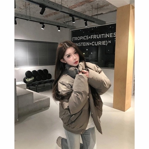 网图 特批现货高品质供抖音供直播美式短款pu棉衣 男女 G1111 P70图片