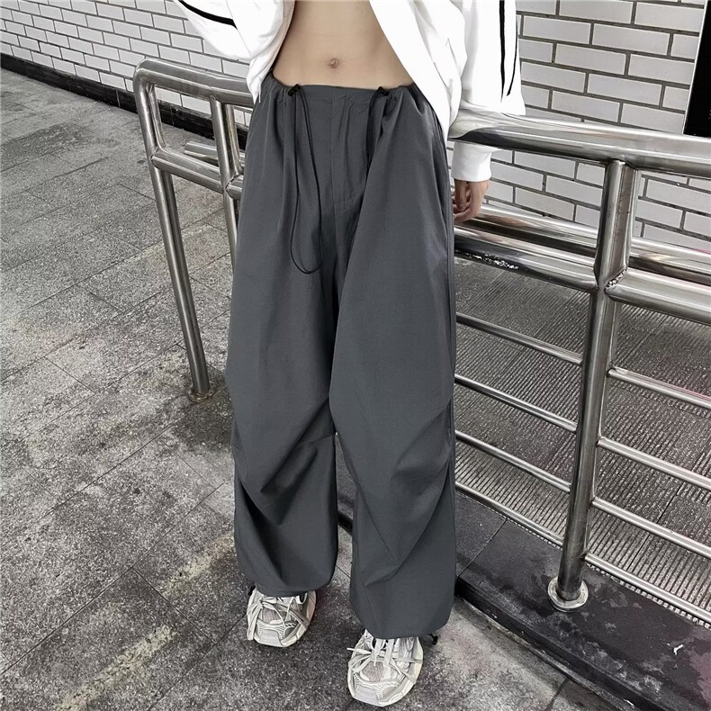 美式复古休闲阔腿裤男女秋季新款高街潮牌宽松直筒工装裤EK13-P35,男装休闲裤,星座1008
