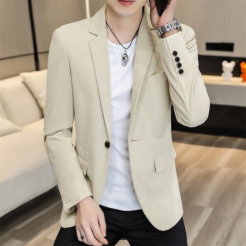 XZ8598P85新款灯芯绒休闲西装男外套韩版修身单西服上衣潮流韩版,男装西服,星座510A-2