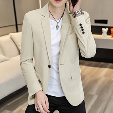 XZ8598P85新款灯芯绒休闲西装男外套韩版修身单西服上衣潮流韩版，男装西服，星座510A-2