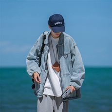B225-WQ222-P95-X118-棉75.8%粘纤14.9%聚醋纤维9.3%牛仔拉链外套，女装短外套，电商B225