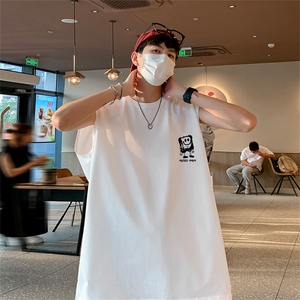 已注册得物直播抖音品质纯棉250克重磅男无袖背心T恤T567P28控39图片