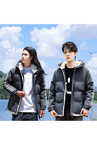 2025冬季两条杠棉衣羽绒棉服百搭情侣棉衣外套男1018-758-P48图片