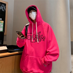 已注册得物抖音直播高品质港风男宽松连帽卫衣外套W5040P45控68图片