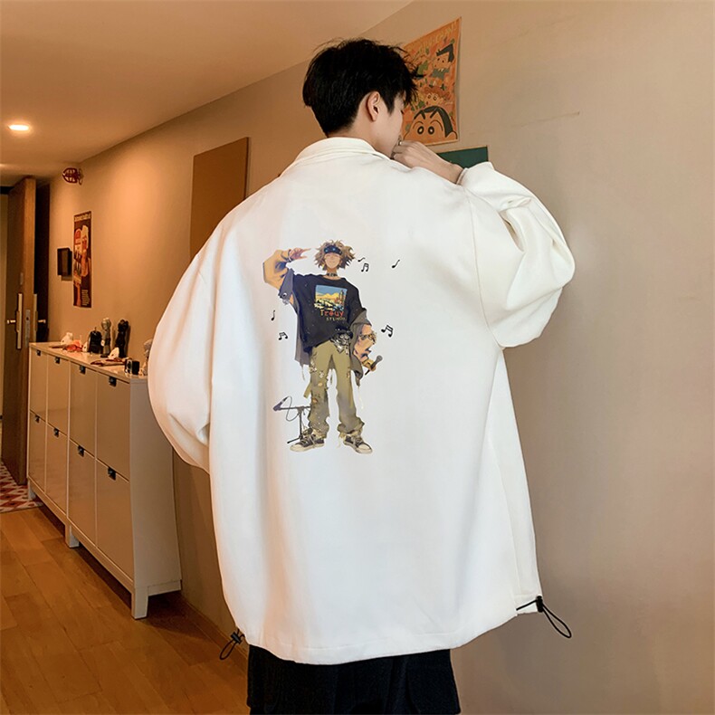 麂皮绒夹克男大码立领褂子外套JK85419-P68加绒款-P78，男装夹克，电商A040