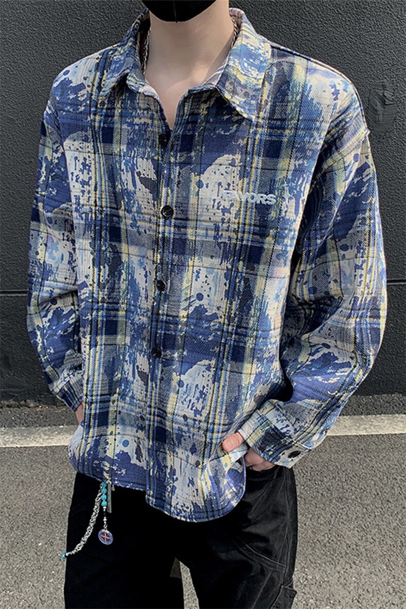 潮牌高街个性衬衫潮流宽松休闲上衣A086-CS2212-特批价30,男装衬衫,电商基地A086