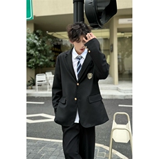 C316XZ000P75春装新款制服DK转场班服校服时尚西装外套男学院，男装西服套装，电商C316