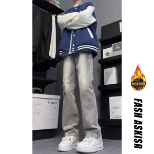 抖音得物品质百搭牛仔裤212-2-DY154-特P60 加绒特P65图片