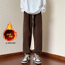 冬季休闲裤男宽松加绒加厚D329-QM657-加绒特P45-控78，男装卫衣，电商D329