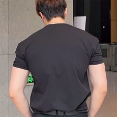 1506/QRZ0/P27德绒保暖磨毛冬季内搭短袖t恤男，男装T恤，星座1506