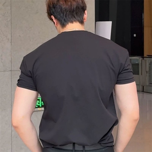 1506/QRZ0/P27德绒保暖磨毛冬季内搭短袖t恤男图片